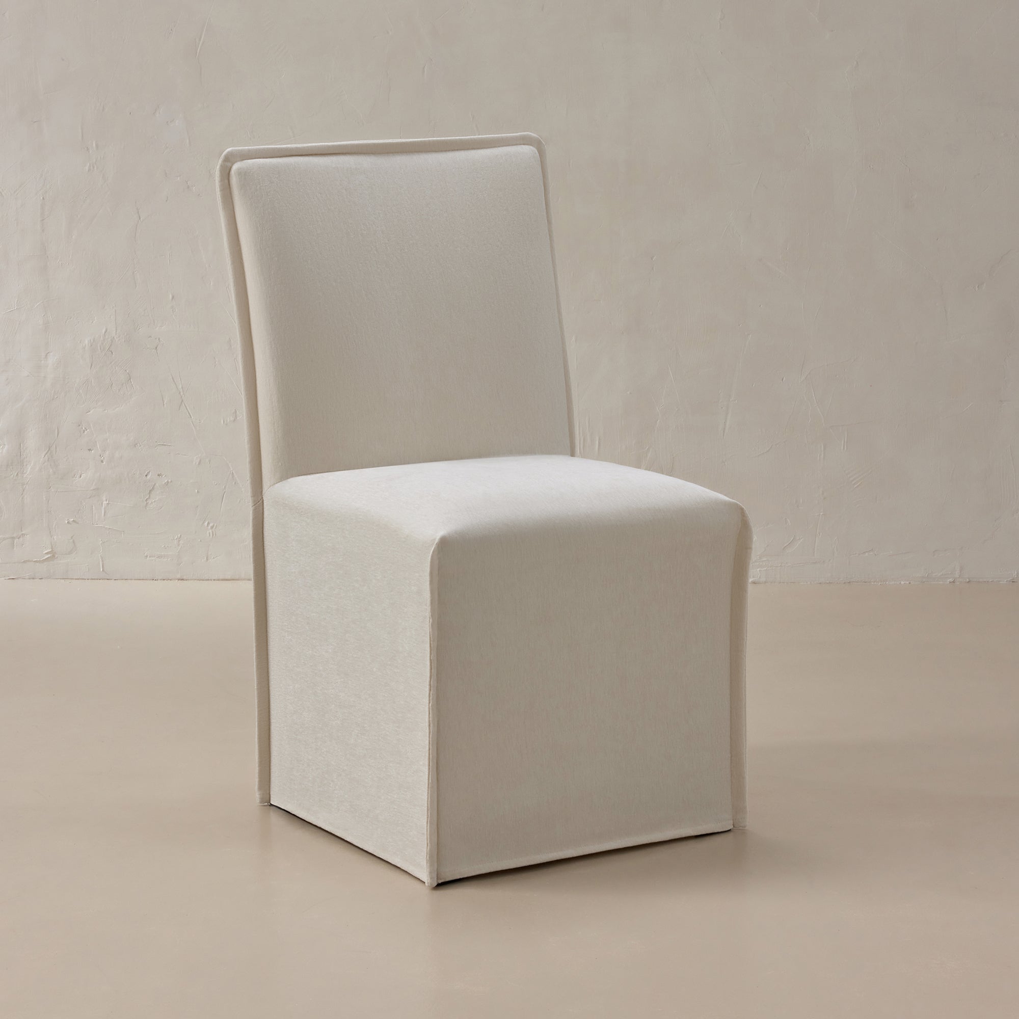 Washable Upholstered Dining Chair | 19” Back Height in Coco