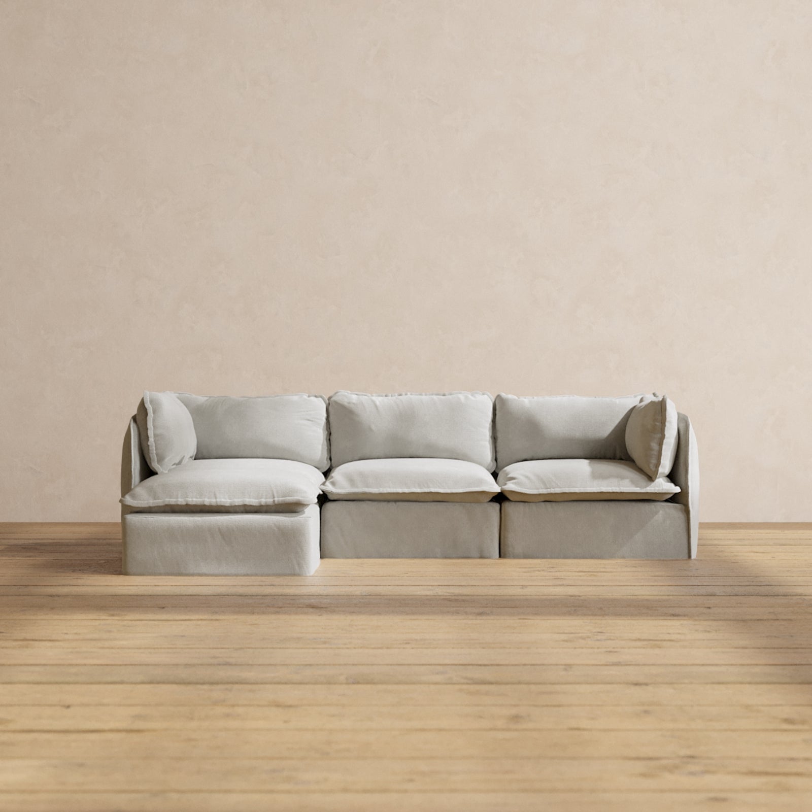 Modular Performance 3-Seater Sectional in Cloud | Relaxed