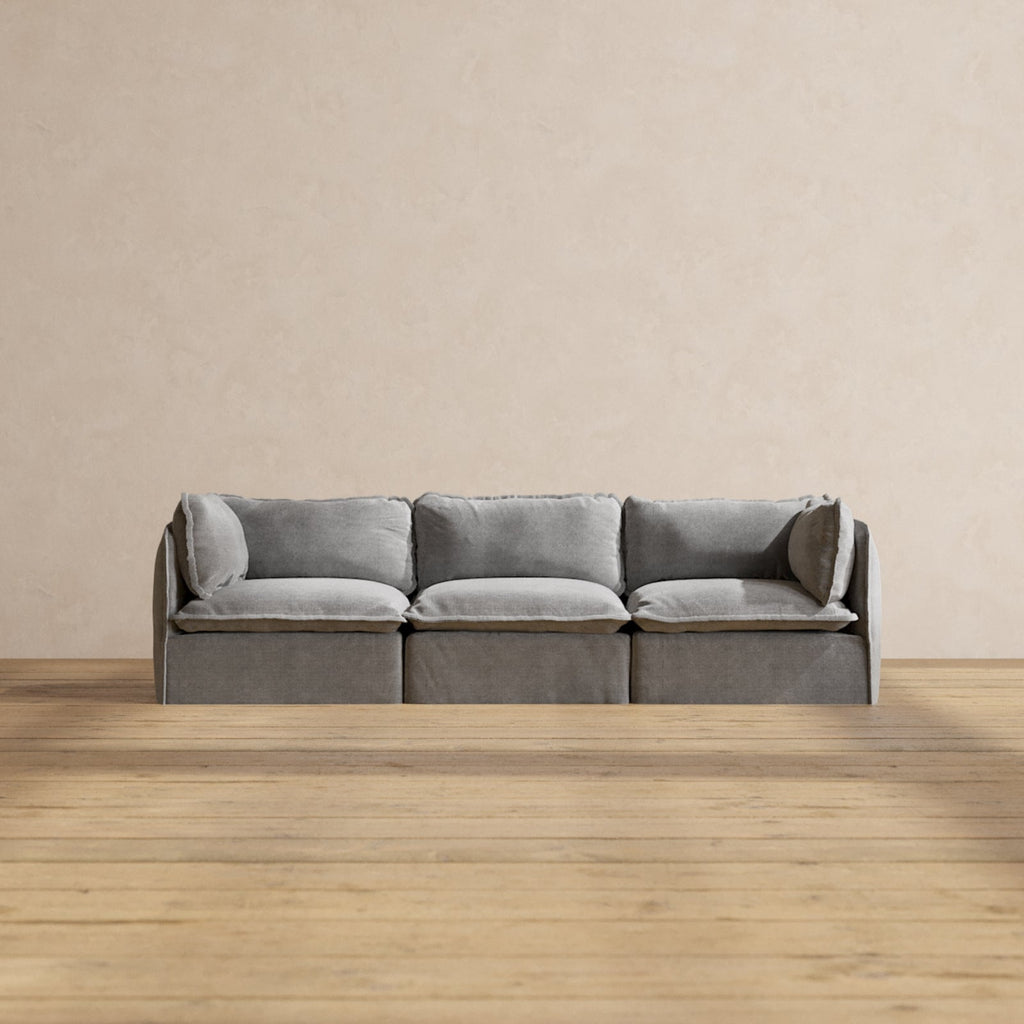 Modular Performance 3-Seater in Flour | Relaxed Blend – Anabei