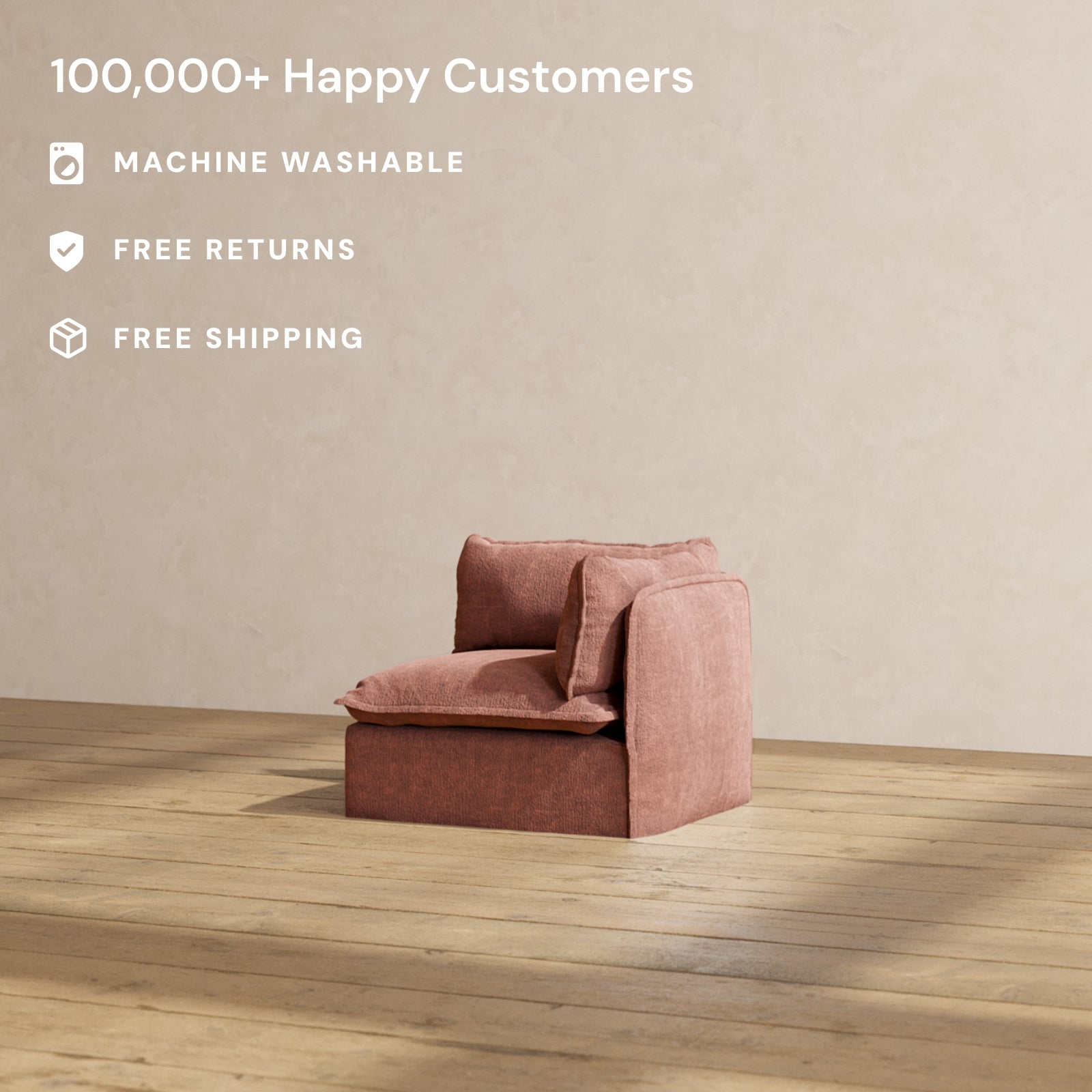 Modular Performance End Chair in Chestnut Deluxe Blend – Anabei