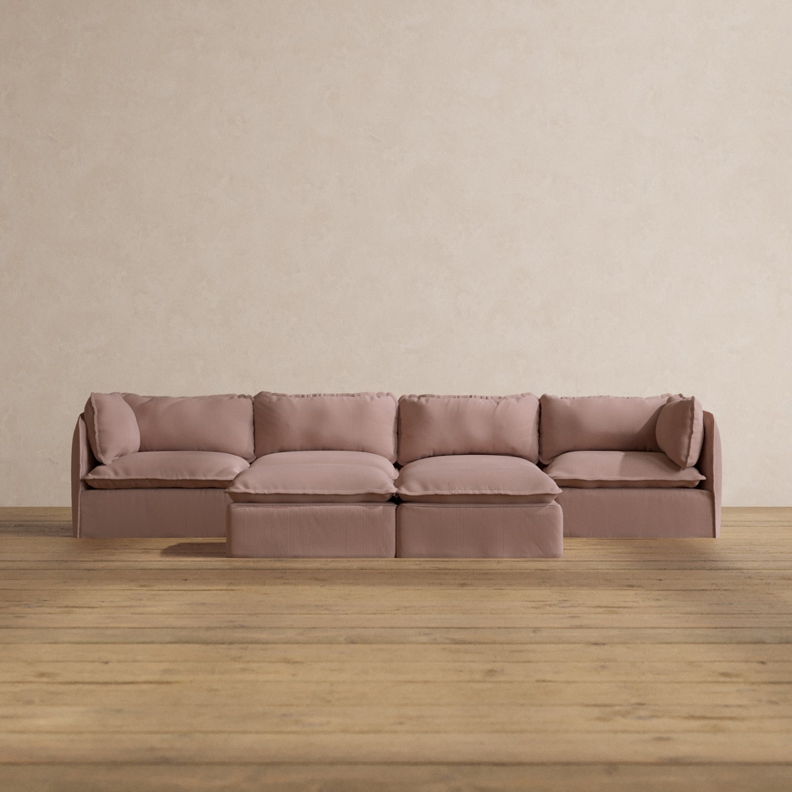 Washable 4-Seater + Bench Ottoman - 60% OFF | Anabei