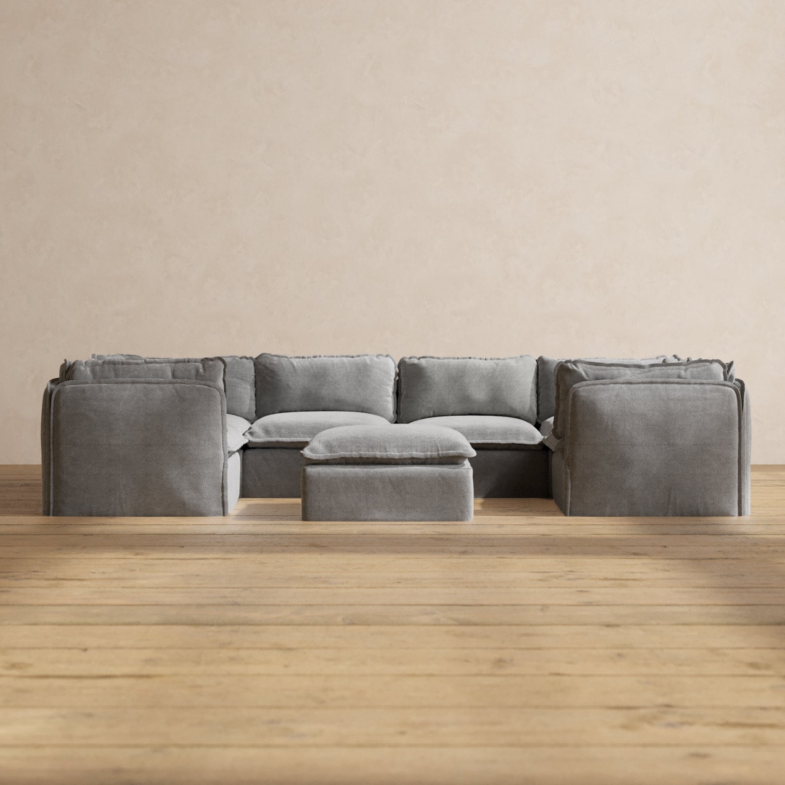 Washable 6-Seater U-Sectional - 60% OFF | Anabei
