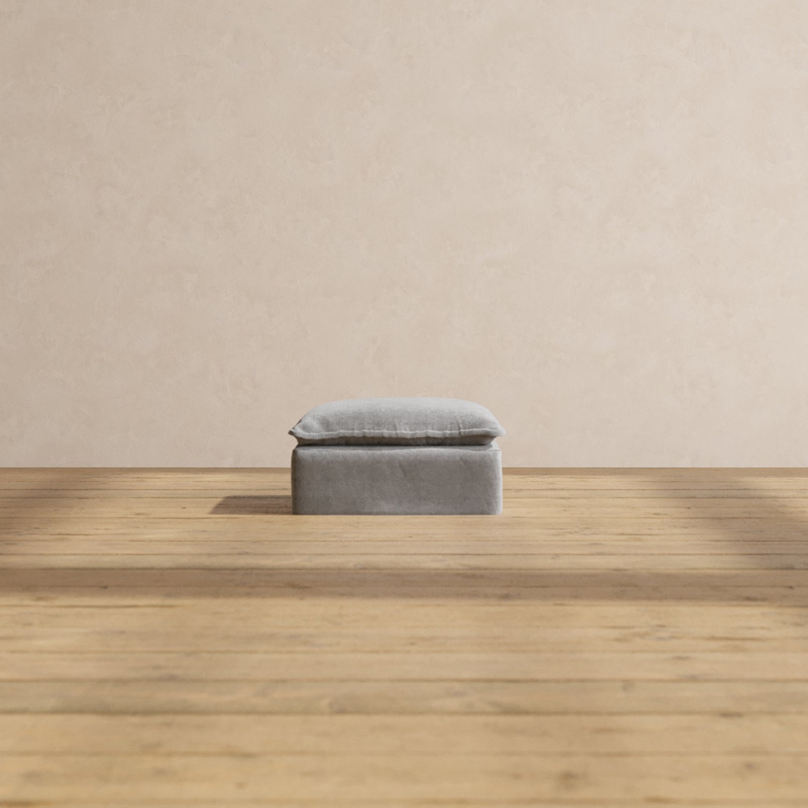 Modular Washable Ottoman in Ash | Deluxe+ Seat
